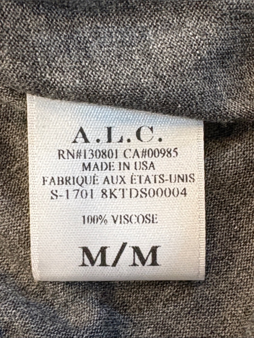 A.L.C. Sally Dress in Color Heather Gray - Picture 9 of 9